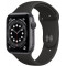 Смарт часы Apple Watch Series 6 40mm M06P3 GPS + LTE Space Gray Aluminum Case with Black Sport Band