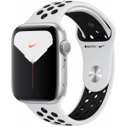 Умные часы Apple Watch Nike Series 5 44mm MX3V2 Silver Aluminium Case with Pure Platinum Black Nike Sport Band 