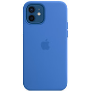 Silicon Case MagSafe iPhone 12 / 12 pro blue