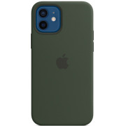 Silicon Case MagSafe iPhone 12 / 12 pro green
