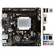Материнская плата BIOSTAR J4105NHU, MB + CPU onboard: Quad-core Celeron J4105 4C/4T(1.50-2.50GHz), Dual 2xDDR4-2400 (up to 8GB), Intel UHD Graphics 600, VGA, HDMI, 1xPCIe X16, 2xSATA3, 1xM.2 Slot, Realtek ALC887 HDA, COM & LPT Headers, 1xGbE LAN, 2xUSB3.2