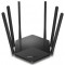 MERCUSYS MR50G AC1900 Wireless Dual Band Gigabit Router,SPEED: 600 Mbps at 2.4 GHz + 1300 Mbps at 5 GHz ,SPEC: 6? Antennas, 1? Gigabit WAN Port + 2? Gigabit LAN Ports,FEATURE: Access Point Mode, IPv6 Ready, IPTV, Beamforming, Smart Connect, Airtime Fairn