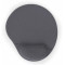 Gembird MP-GEL-GR, Gel mouse pad with wrist support, grey