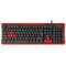 Genesis Keyboard Rhod 110, RU Layout, Red