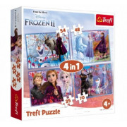 Trefl Puzzles - 4in1 - Journey into the unknown / Disney Frozen 2