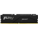 16GB DDR5-5200  Kingston FURY® Beast DDR5, PC41600, CL40, 1.25V, 1Rx8, Auto-overclocking, Asymmetric BLACK low-profile heat spreader, Intel XMP 3.0 Ready  (Extreme Memory Profiles)