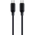 Cable Type-C to Type-C - 1.5 m - Cablexpert CC-USB2-CMCM100-1.5M, 100 W Type-C Power Delivery (PD) charging & data cable, 1.5 m,  Black