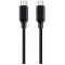 Cable Type-C to Type-C - 1.5 m - Cablexpert CC-USB2-CMCM100-1.5M, 100 W Type-C Power Delivery (PD) charging & data cable, 1.5 m, Black
