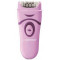 Epilator Esperanza COPACABANA EBD002V Violet, Detachable head - can be washed under running water 2 speed levels depilation, Power supply: batteries 3 x AAA (not included) Set contains: main device, brush to clean the head after use, protective cap, instr