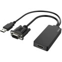 Hama 200342 Video Adapter, VGA+USB Plug - HDMI™ Socket, Full HD 1080p