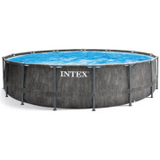 Intex 26744 Piscina Сadru Metal PREMIUM GREYWOOD 549x122cm, 24311L