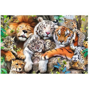 Trefl 20152 Puzzles - "501" - Wild Cats in the Jungle / Wooden Puzzles