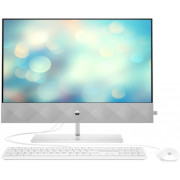 HP Pavilion AiO 24-k1001ur PC, Core i3-10305T (3.00 GHz, 4 core) 35W | 8GB DDR4 2666 (1x8GB) | 256 GB SSD NVMe | NVIDIA Gef MX350 2GB | LCD 23.8 LED FHD | FreeDos 3.0 | White w/Wireless Charger – 5MP Camera | 
