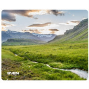 Mouse Pad Sven MP-04 Valley, 220 х 180 х 2mm, Low-friction surface, Anti-slip natural rubber base