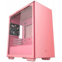 DEEPCOOL MACUBE 110 PINK Micro-ATX Case, with Side-Window (Tempered Glass Side Panel), without PSU, Tool-less, 1 fans pre-installed (1x120mm DC fan), 2xUSB3.0, 1xAudio, Pink