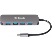 USB Type-C Hub 4-port D-Link DUB-2340/A1A (3xUSB3.0, 1xUSB3.0/PD, 1xUSB Type-C/PD 3.0)