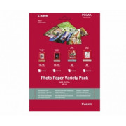 Paper Canon Variety Pack VP-101 (20sheets of 10x15cm), Contains (10sh glossy GP-501(1pcs), 5sh semi-glossy PP-201 (1pcs), 5sh high-gloss SG-201 (1pcs) )