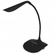 Desk Lamp Esperanza ACRUX ELD103K Black, 14 LED’s, Touch switch, 3 levels of brightness, Light color: 5500K, Flexible arm, Built-in eye protection filter, Power: 3W, The angle of incidence of light: 120%, Power supply: USB 5V/0,5A or 4 AAA batteries (USB 