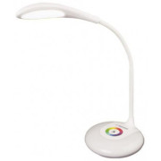 Desk Lamp Esperanza ALTAIR ELD102 White, RGB night light, 16 LED's, 256 colors of LED RGB night light, 2 touch switches, 3 levels of brightness, Light color: 5500K, Flexible arm, Built-in eye protection filter, Power: 3W, The angle of incidence of light: 