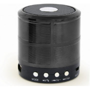 Gembird SPK-BT-08-BK, Bluetooth Portable Speaker, 3W (1x3W) RMS, Bluetooth v.2.1+EDR, built-in Li-Polymer battery -400mAh, track control, Handsfree mode, Black