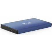 2.5" SATA HDD External Case miniUSB3.0, Aluminum Deep Blue, Gembird EE2-U3S-3-DB
