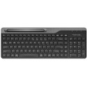 Wireless Keyboard A4Tech FBK25, Multimedia, Smartphone Cradle, up to 4 Devices, BT/2.4Ghz, Black