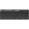 Wireless Keyboard A4Tech FBK25, Multimedia, Smartphone Cradle, up to 4 Devices, BT/2.4Ghz, Black