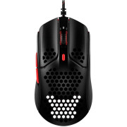 HYPERX Pulsefire Haste Gaming Mouse, Black/Red, Ultra-light hex shell design, 400–16000 DPI, 4 DPI presets, Pixart PAW3335 Sensor, Split-button design for extra responsiveness, Per-LED RGB lighting, USB, 80g
