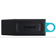 64GB USB3.2  Kingston DataTraveler Exodia M Black/Blue (Read 100 MByte/s, Write 12 MByte/s)
