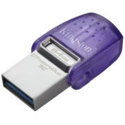 64GB USB3.2  Kingston DataTraveler microDuo 3C, Purple, USB-C + USB-A, Ultra-small (Read 200 MByte/s, Write 50 MByte/s)