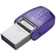 128GB USB3.2  Kingston DataTraveler microDuo 3C, Purple, USB-C + USB-A, Ultra-small (Read 200 MByte/s, Write 50 MByte/s)