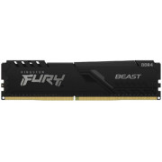 32GB (Kit of 2*16GB) DDR4-3600  Kingston FURY® Beast DDR4, PC28800, CL18, 1.35V, Auto-overclocking, Asymmetric BLACK low-profile heat spreader, Intel XMP Ready  (Extreme Memory Profiles)