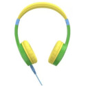 Hama 184107 Kids Guard Children's Headphones, On-Ear, Volume Limiter, Flexible, green