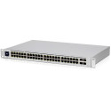  Ubiquiti UnFi Switch 48 (USW-48-POE), 48-Port 802.3at PoE Gigabit Switch with SFP, 4-ports SFP 1G, 32 ports POE+ IEEE 802.3at/af, PoE Output 195W, 1.3" Touchscreen display, Non-Blocking Throughput: 52 Gbps, Switching Capacity: 104 Gbps, Rackmountable