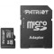 64GB microSD Class10 U1 UHS-I + SD adapter Patriot LX Series microSD, Up to 80MB/s