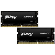 32GB DDR4-3200MHz SODIMM Kingston FURY Impact (Kit of 2x8GB) (KF432S20IBK2/32), CL20, 1.2V, XMP, Blk