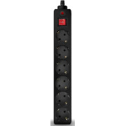 Surge Protector SVEN Optima, 6 Sockets with children protection, 5m, Black