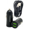 Charome Car Charger with Cable USB to Micro-USB C6, Black