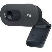 Logitech C505 HD Webcam, HD 720p 30fps video, Diagonal Field of View 60 degrees, RightLight 2, Noise Cancelling Mic omni-directional long range pickup, 960-001364