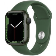 Apple Watch Series 7 GPS + Cellular 45mm. Green Aluminum Case with Clover Sport Band (MKJR3)