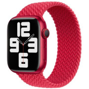 Apple Watch Series 7 45mm. MKMN3 GPS RED Aluminum Case with  Red braided solo loop