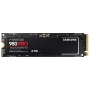 M.2 NVMe SSD 2.0TB  Samsung SSD 980 PRO w/Heatsink, PCIe4.0 x4 / NVMe1.3c, M2 Type 2280 form factor, Seq. Read: 7000 MB/s, Seq. Write: 5100 MB/s, Max Random 4k: Read /Write: 1,000,000/ 1,000,000 IOPS, Samsung Elpis Controller, 2GB LPDDR4, PCI-SIG® D8 stan