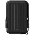 2.5" External HDD 1.0TB (USB3.2)  Silicon Power Armor A66, Black, Rubber + Plastic, Military-Grade Protection MIL-STD 810G, IPX4 waterproof, Advanced internal suspension system keeps the hard drive safe from drops and bumps