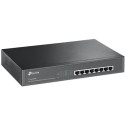 TP-LINK TL-SG1008MP, 8-Port Gigabit PoE+ Switch, 8 Gigabit RJ45 ports including 8 PoE+ ports, 153W PoE Power supply, Desktop or rack mounting