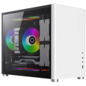 Case mATX GAMEMAX SPARK, w/o PSU, 1xUSB3.0, 1xType-C, Dual Tempered Glass, White