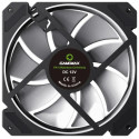 PC Case Fan GAMEMAX FN-12Rainbow-C9, 120mm, ARGB, 28.8dB, 56,62 CFM, 1200RPM, Hydro Bearing, Black
