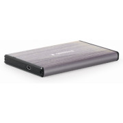 2.5" SATA HDD External Case miniUSB3.0, Aluminum Light-Grey, Gembird EE2-U3S-3-LG