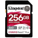 256GB  SDXC Card (Class 10) UHS-II , U3, Kingston Canvas React Plus SDR2/256GB (R/W:300/260MB/s)