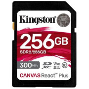 256GB  SDXC Card (Class 10) UHS-II , U3, Kingston Canvas React Plus SDR2/256GB (R/W:300/260MB/s)