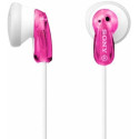 Earphones  SONY  MDR-E9LPP, 3pin 3.5mm jack L-shaped, Cable: 1.2m, Pink